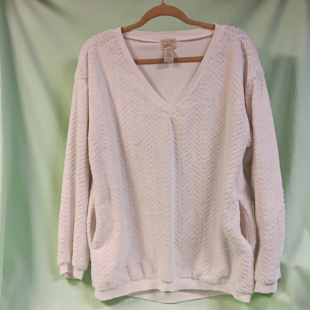 Eyelash Couture Sweater w/Pockets